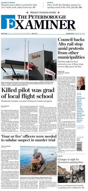 Cover of The Peterborough Examiner