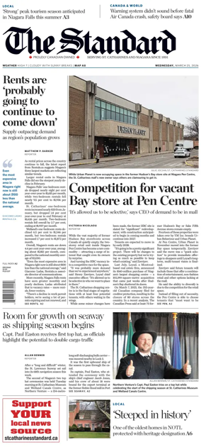 Cover of The Standard (St. Catharines)