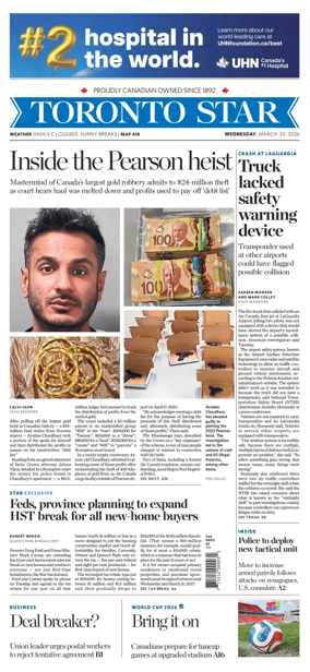 Cover of Toronto Star