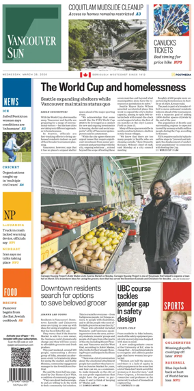 Cover of Vancouver Sun