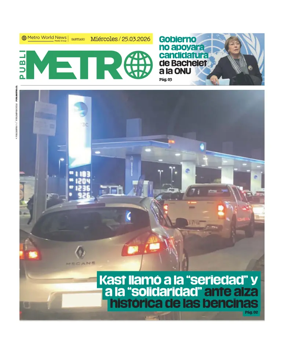 Cover of Publimetro Chile