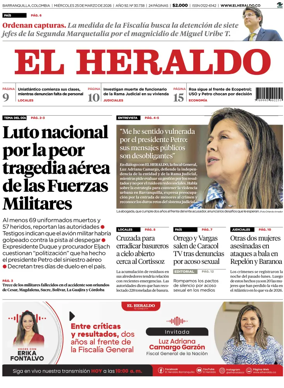 Cover of El Heraldo (Colombia)