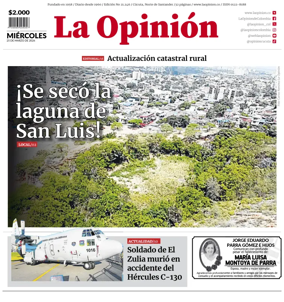 Cover of La Opinion