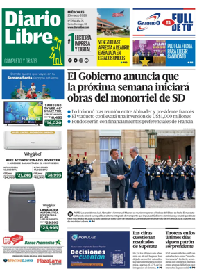 Cover of Diario Libre (Republica Dominicana)