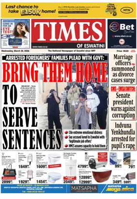 Cover of Times of Eswatini