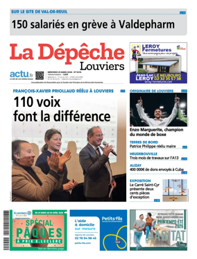 Cover of La Depeche Louviers