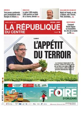 Cover of La Republique du Centre (Orleans - Loiret))