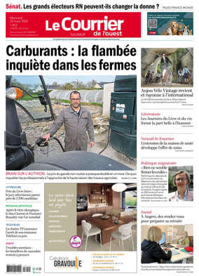Cover of Le Courrier de l’Ouest (Saumur)