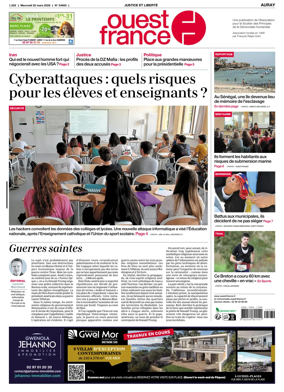 Cover of Ouest France (Auray)