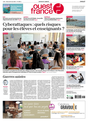 Cover of Ouest France (Cholet)