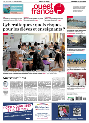 Cover of Ouest France (Les Sables-d'Olonne)