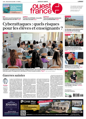 Cover of Ouest France (Lorient)