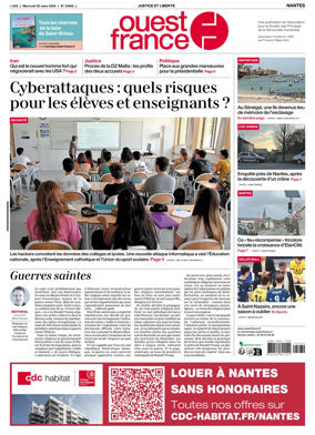 Cover of Ouest France (Nantes)