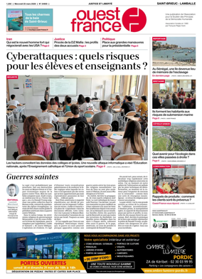Cover of Ouest-France (Saint-Brieuc Lamballe)