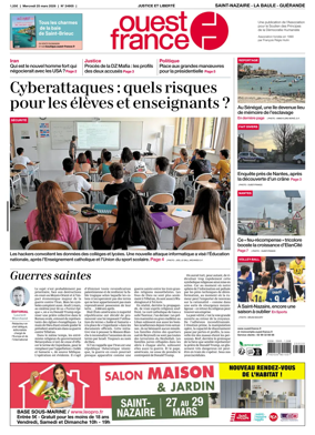 Cover of Ouest France (Saint-Nazaire La Baule Guerande)