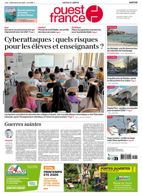 Cover of Ouest France (Sarthe)