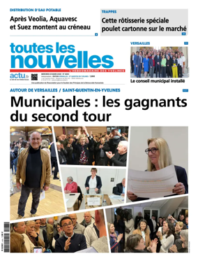 Cover of Toutes les Nouvelles (Versailles / Saint-Quentin-en-Yvelines)
