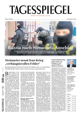 Cover of Der Tagesspiegel