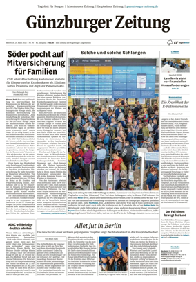 Cover of Guenzburger Zeitung