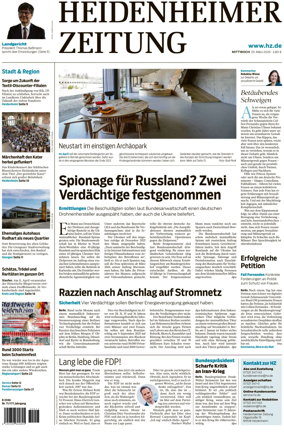 Cover of Heidenheimer Zeitung