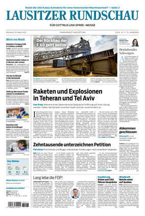 Cover of Lausitzer Rundschau