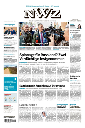 Cover of NWZ – Neue Wurttembergische Zeitung
