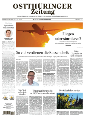 Cover of Ostthuringer Zeitung (Posneck)