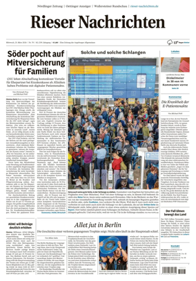 Cover of Rieser Nachrichten