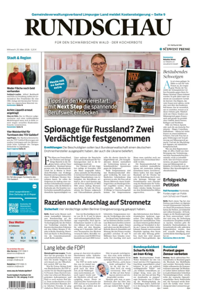 Cover of Rundschau fur den Schwabischen Wald – Der Kocherbote