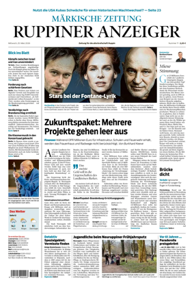 Cover of Ruppiner Anzeiger