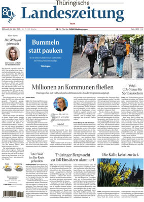 Cover of Thuringische Landeszeitung (Gera)