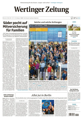 Cover of Wertinger Zeitung
