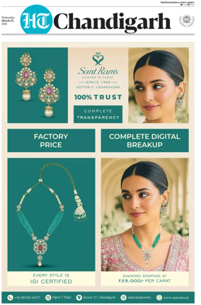 Cover of Hindustan Times (Chandigarh) - Live