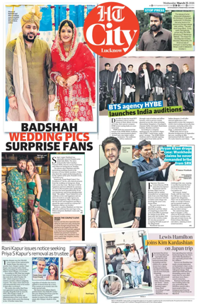 Cover of Hindustan Times (Lucknow) - Live