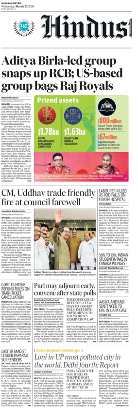 Cover of Hindustan Times ST (Mumbai)