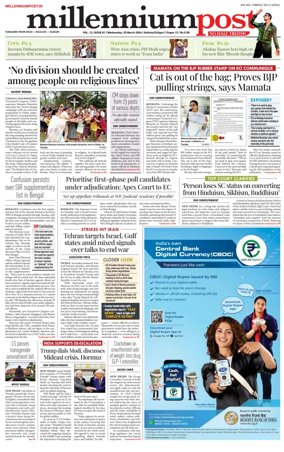 Cover of Millennium Post (Kolkata)