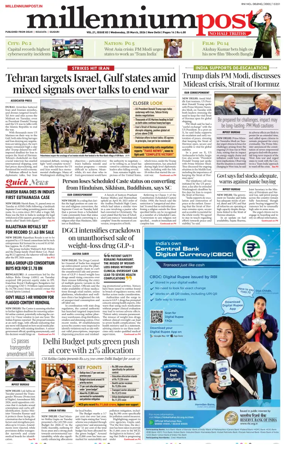 Cover of Millennium Post