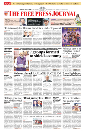 Cover of The Free Press Journal