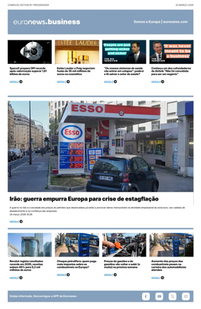 Cover of Euronews Business (Portuguese)