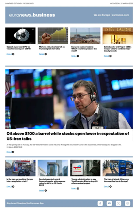 Cover of Euronews Business