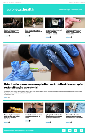 Cover of Euronews Health (Portuguese)