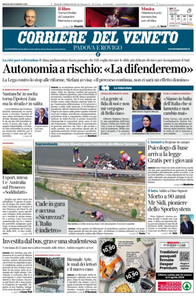 Cover of Corriere del Veneto (Padova e Rovigo)
