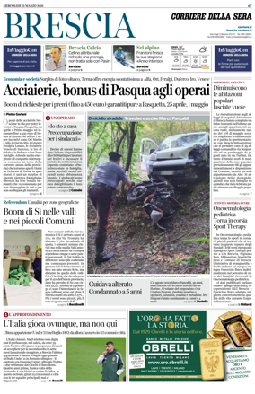 Cover of Corriere della Sera (Brescia)