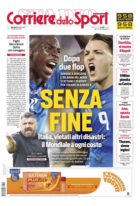 Cover of Corriere dello Sport