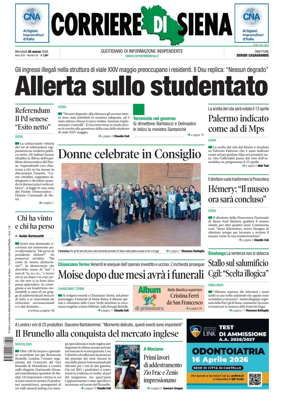 Cover of Corriere di Siena