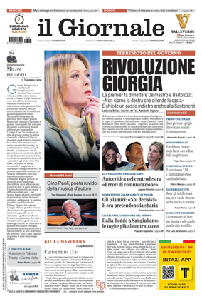 Cover of Il Giornale (Italy)
