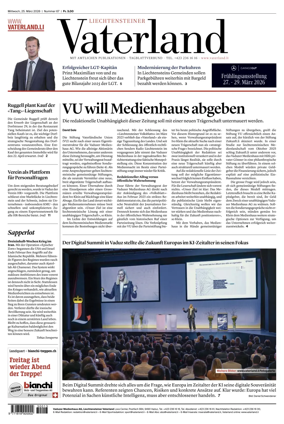 Cover of Liechtensteiner Vaterland