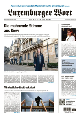Cover of Luxemburger Wort