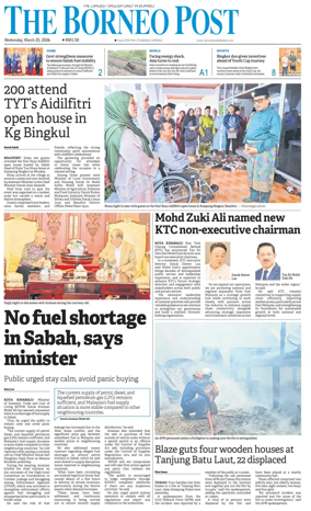 Cover of The Borneo Post (Sabah)