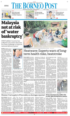 Cover of The Borneo Post (Sarawak)